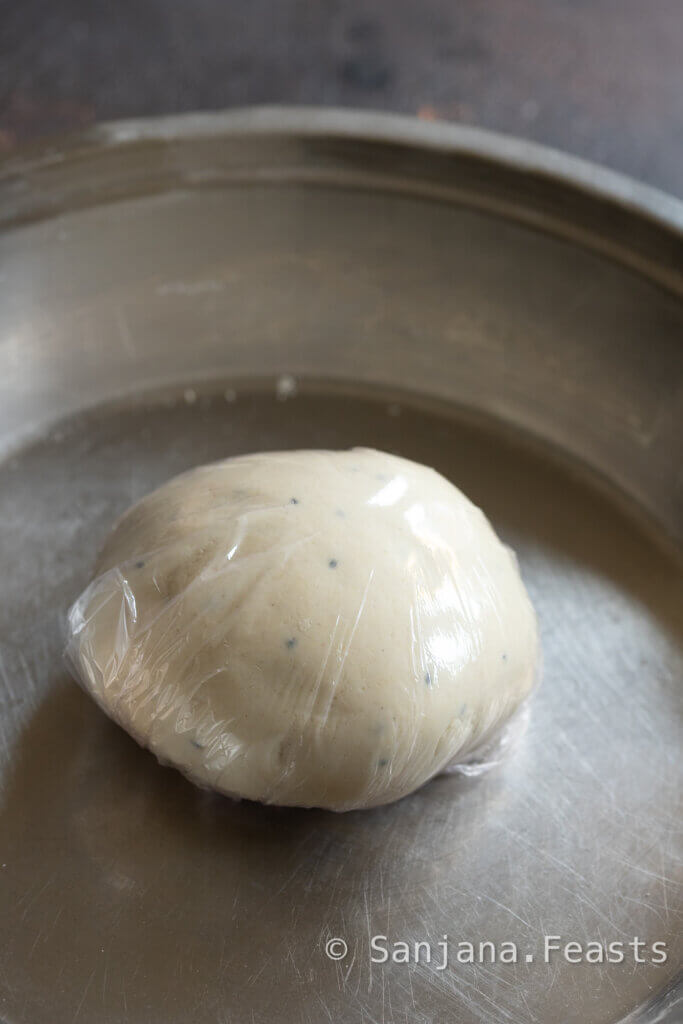 cover the naan dough to prevent drying