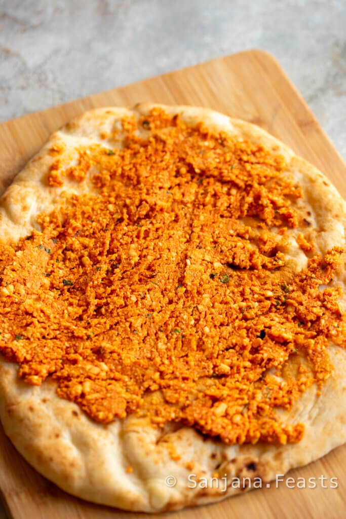 vegetarian lahmacun