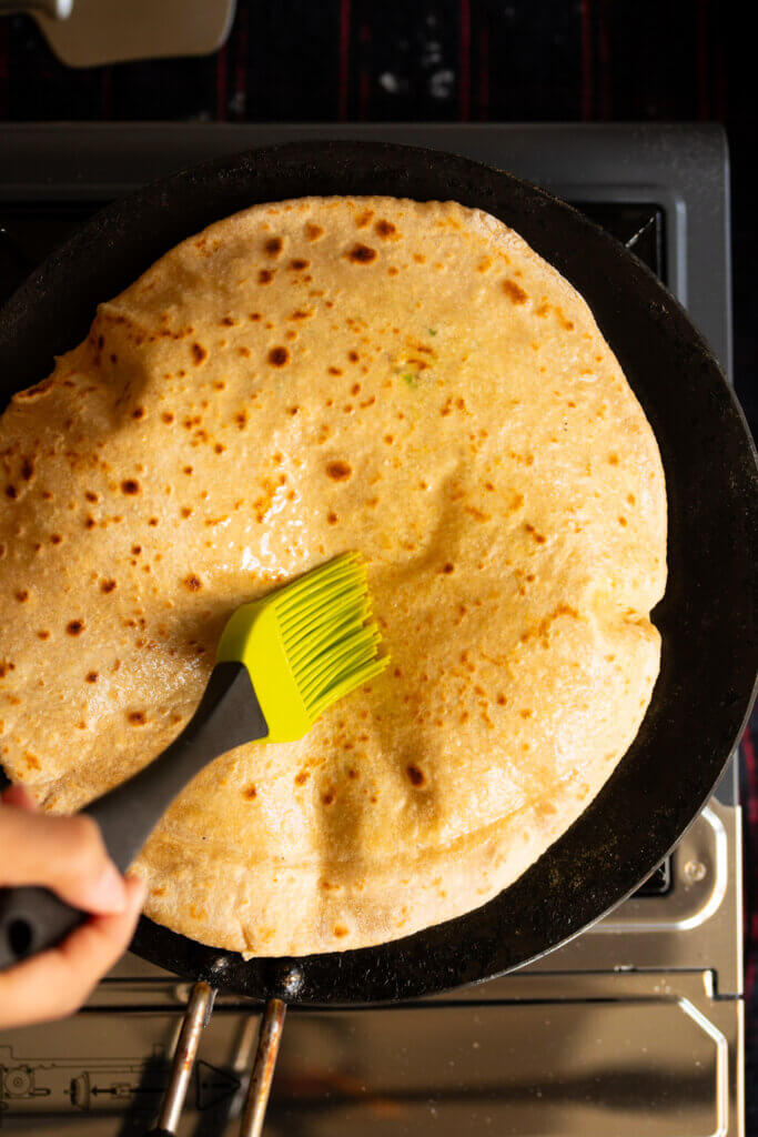 paratha will begin to rise