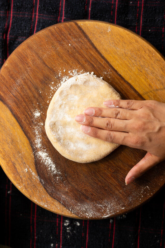 press the dough out