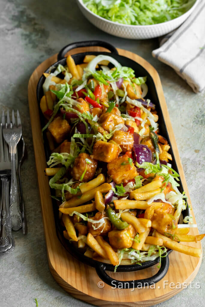 chilli paneer sizzler