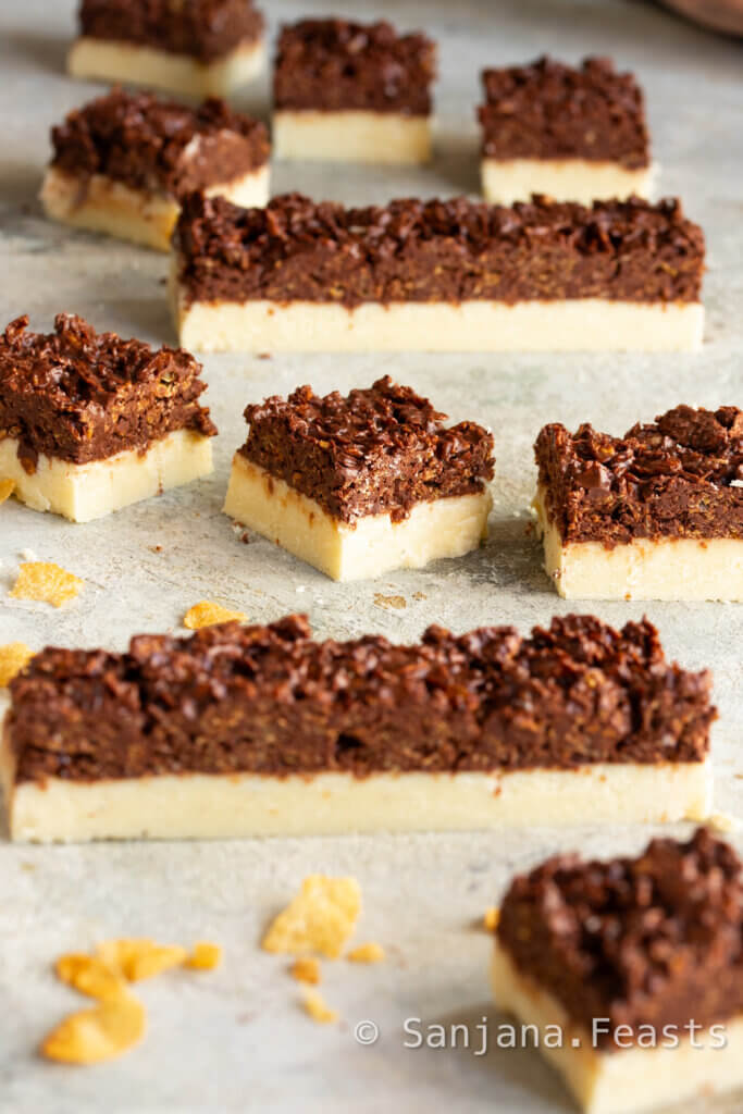 chocolate burfi for Indian festivals